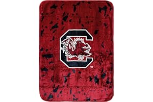 College Covers Everything Comfy South Carolina Gamecocks Soft and Warm Huge Raschel Throw Blanket, 86" x 63"