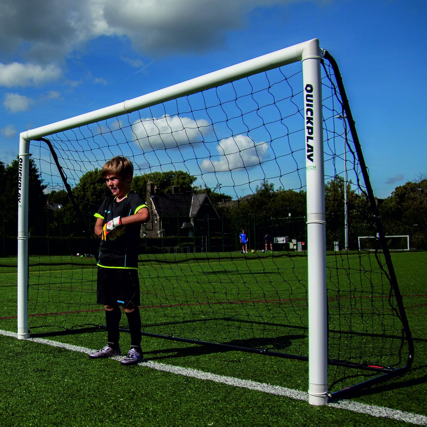 Amazon QuickPlay PRO マッチフォールド ポータブルサッカーゴールレンジ キャリーバッグ付き [シングルゴール