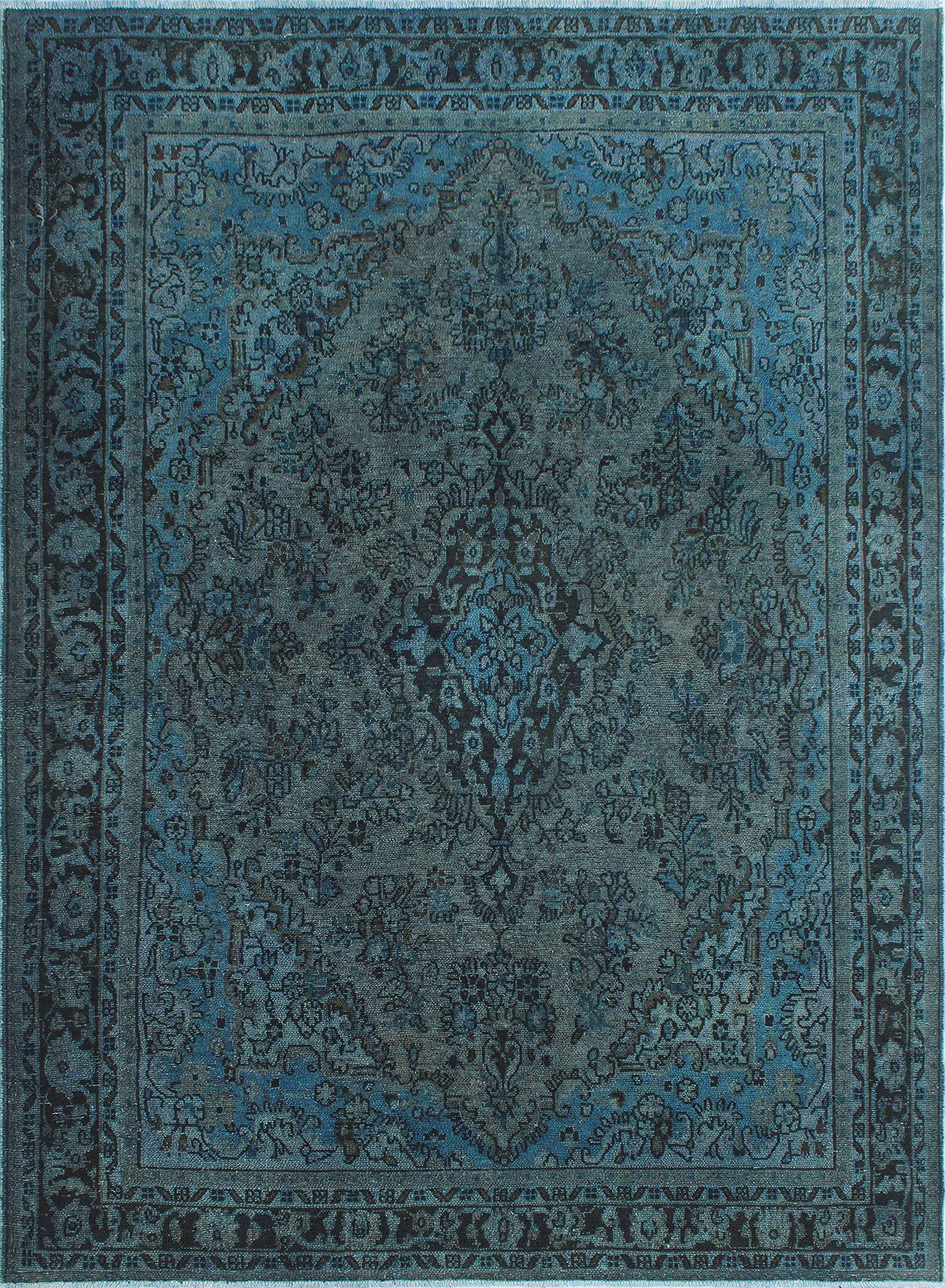 Noori Rug Vintage Distressed Overdyed Damira Area Rug, Grey