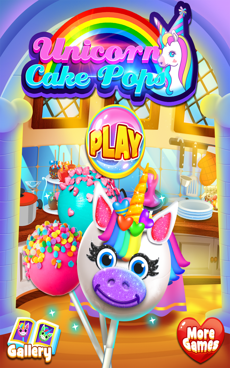 Unicorn Cake Pops Rainbow Food & Dessert Cooking Games FREE Amazon.ca Appstore for Android