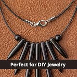 The Bead Shop Black Waxed Cotton Cord 2mm 5 Metres Jewelry String view 4