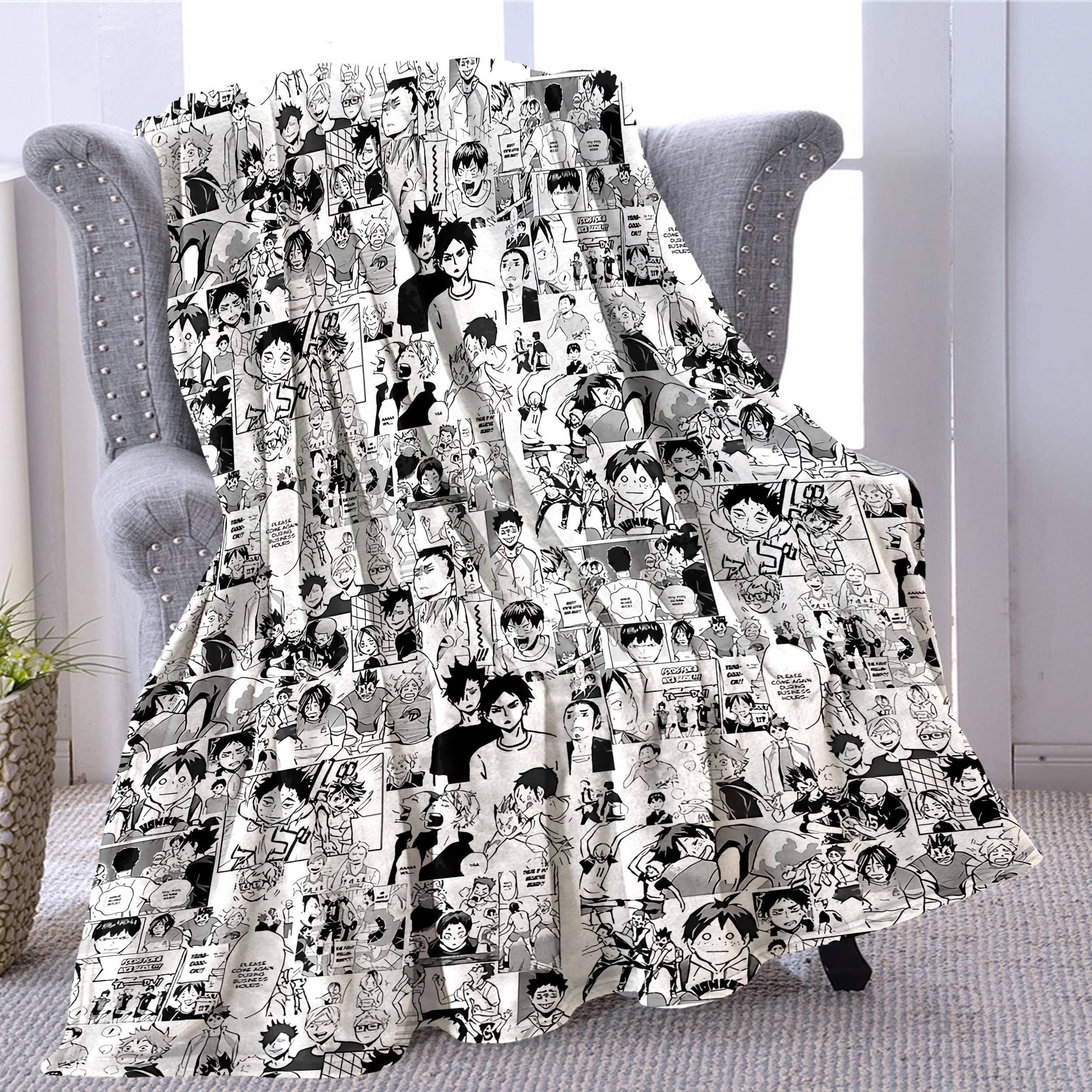 RealRiRi Haik-yuu! Flannel Fleece Quilt Throw Blanket for Bed Sofa Couch Car