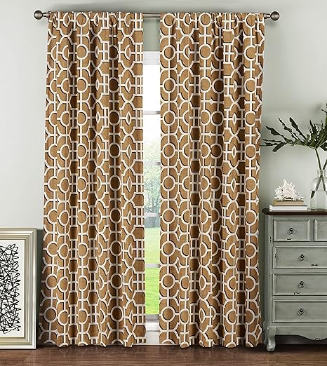 Buy Window Elements Lenox 100 Cotton Rod Pocket Extra Wide 104 X