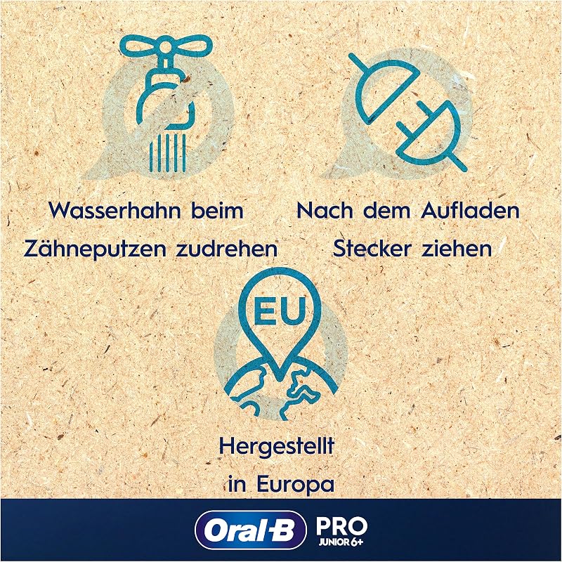 Pro Junior Star Wars Elektrische Zahnbürste/Electric Toothbrush für Kinder ab 6 Jahren, 2 Aufsteckbürsten, 360°-Andruckkontrolle, 2 Putzmodi inkl. Sensitiv für Zahnpflege, weiche Borsten, weiß