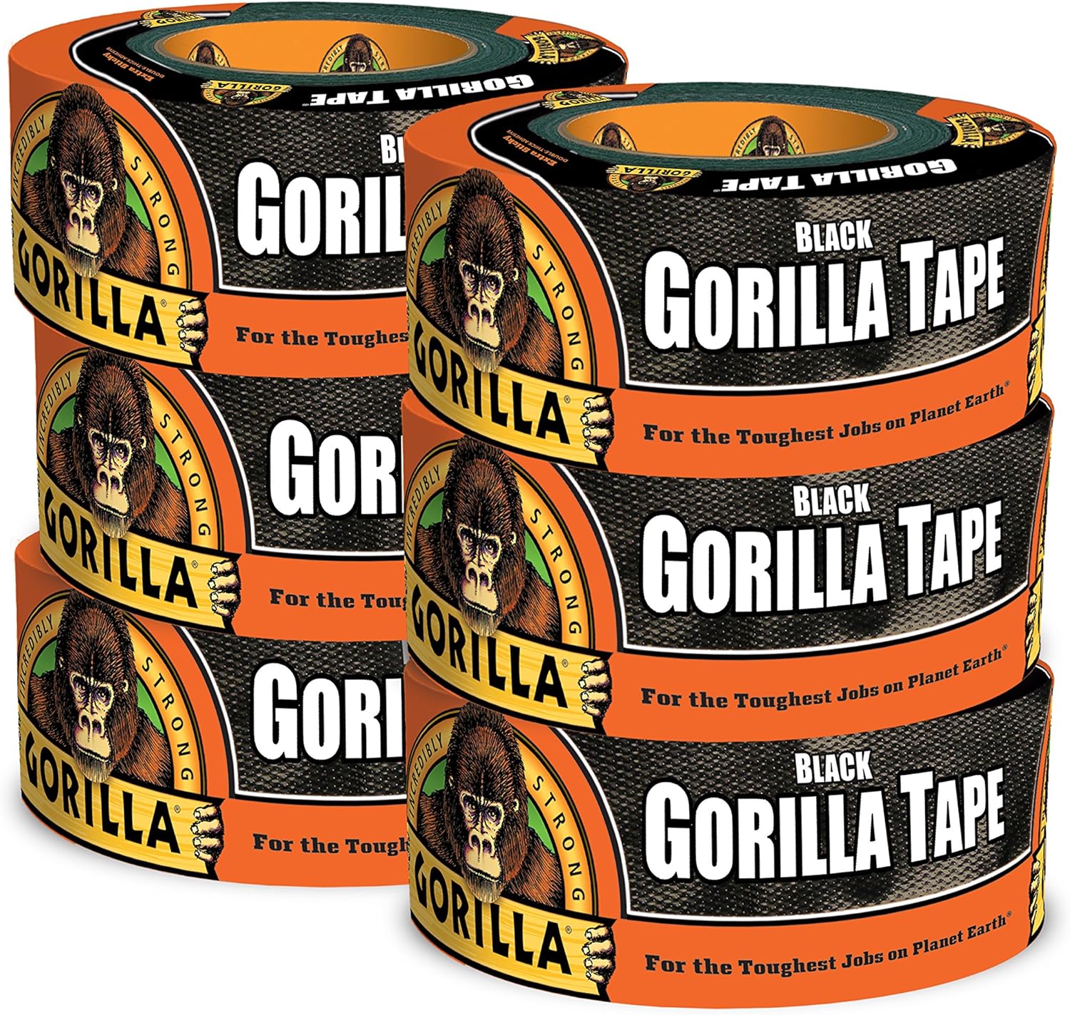 Gorilla Black Duct Tape, 1.88