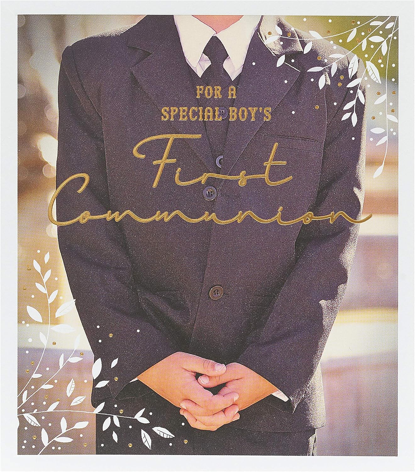 UK Greetings First Communion Card, First Holy Communion Congratulations Card, Religious Card