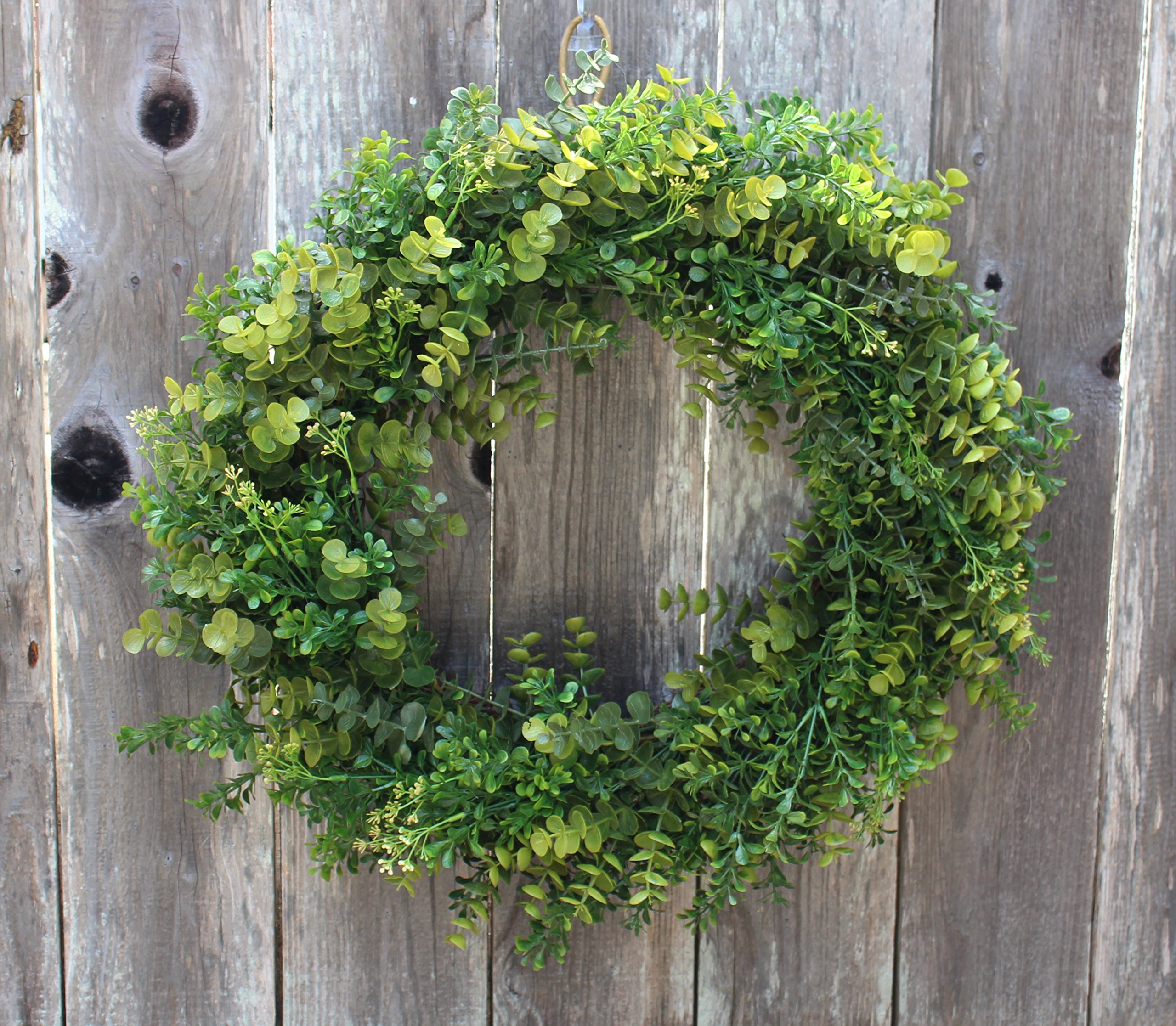 Arbor Artificial Boxwood Wreath 22 Inch Full Designer Quality Outdoor Wreath 744750575172 eBay