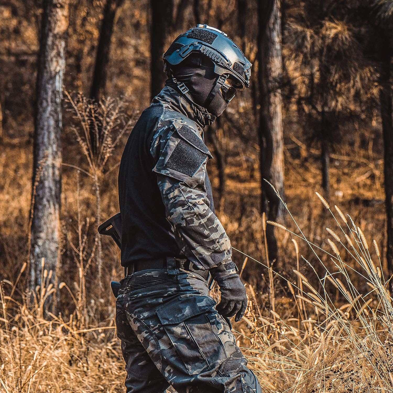 YEVHEV G3 Combat Tactical Camouflage Shirt with Elbow Pads for Men Hunting Uniform Paintball Gear at  Men’s Clothing store