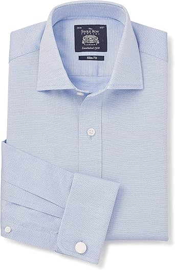 slim fit cutaway collar shirt