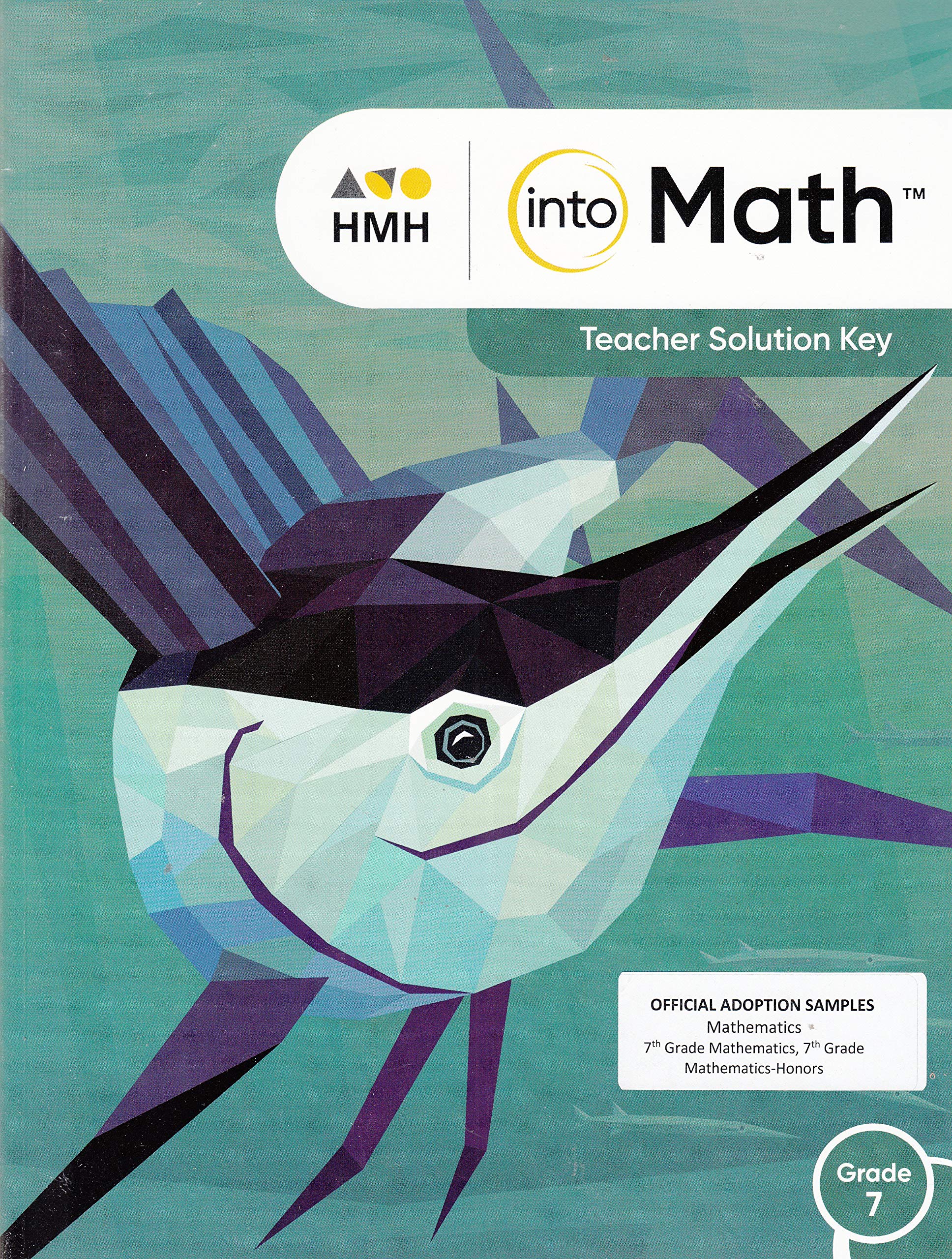 Hmh Into Math Teacher Solution Key Grade 7 9780358116622 Amazon Com Books