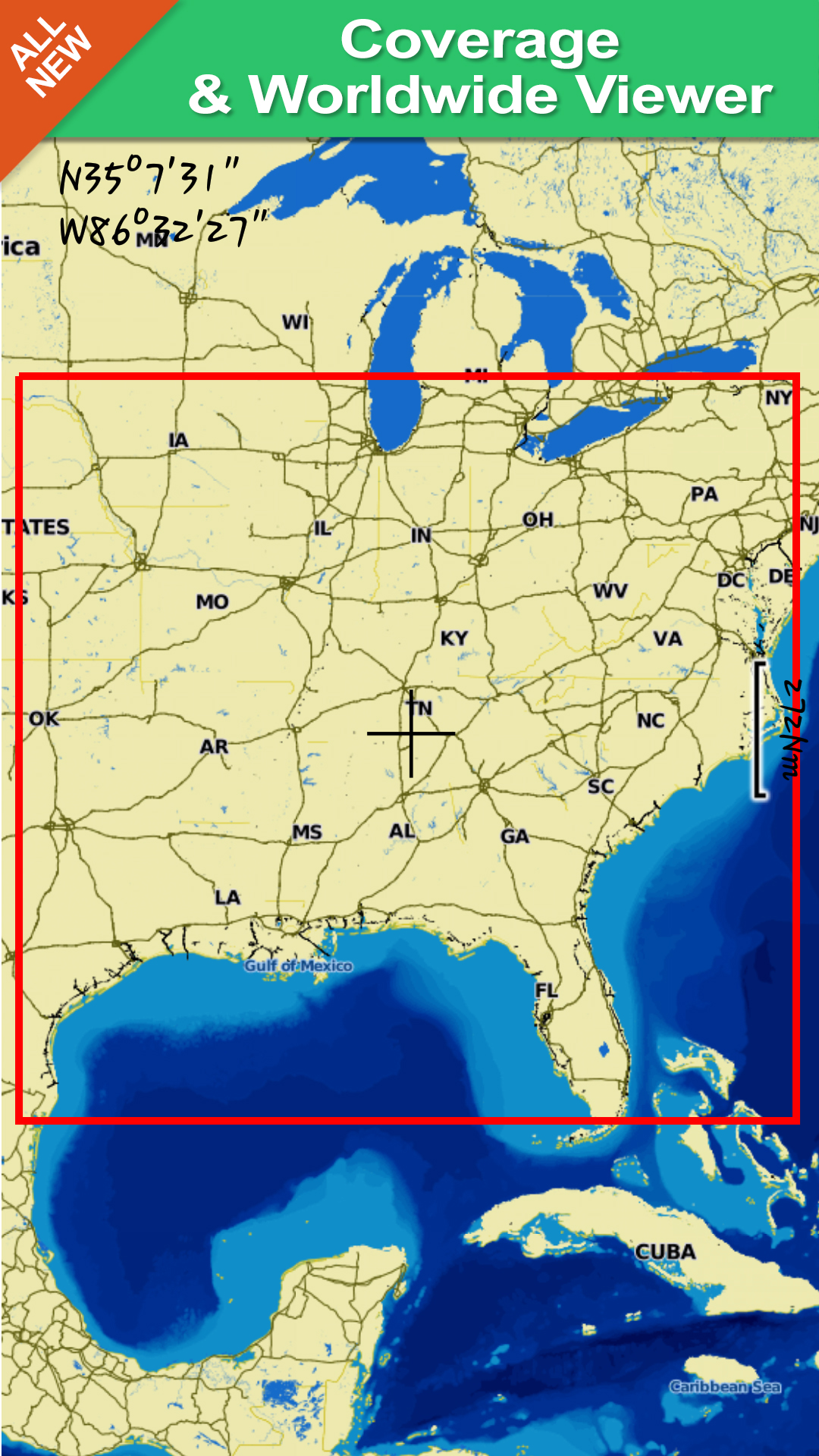 US Rivers gps map navigator