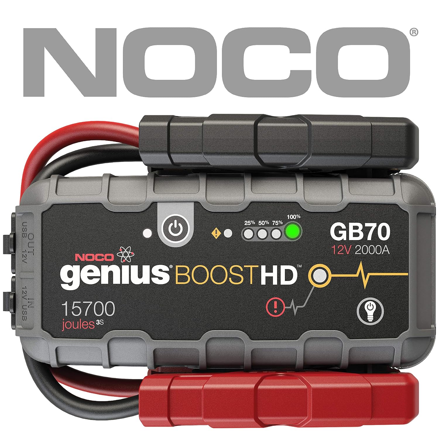 Amazon.com: NOCO Boost HD GB70 2000 Amp 12V UltraSafe Lithium Jump Starter:  Automotive