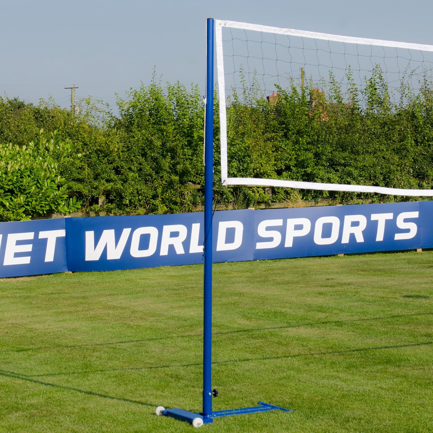 Freestanding Badminton/Volleyball Combi Posts [Optional Nets] | Portable Steel Posts : Sports & Outdoors