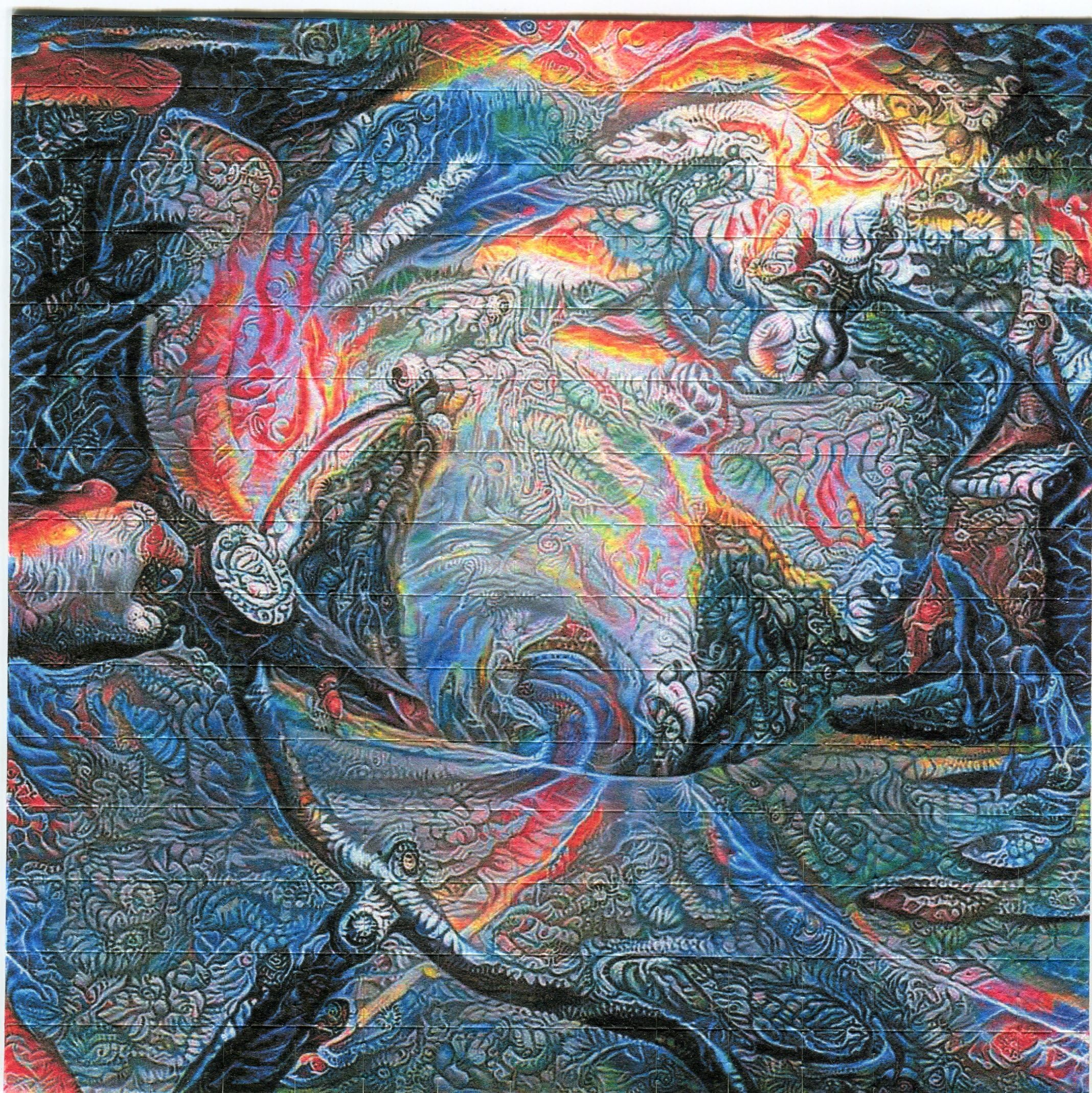 Psychedelic Blotter Art Print Perforated Sheet/Paper 15x15 - Wave Design