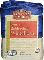 Arrowhead Mills, Flour White Unbleached Organic, 80 Ounce