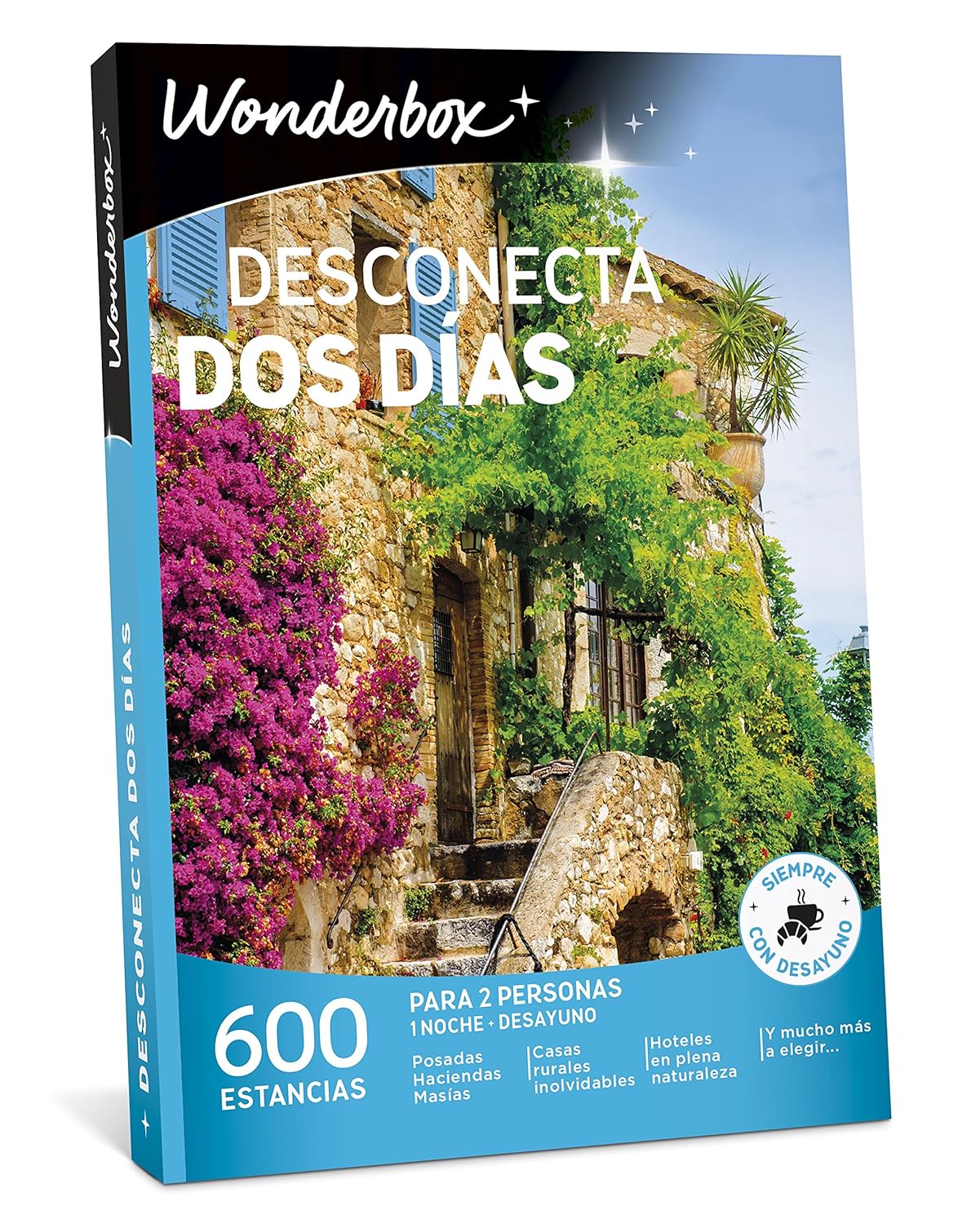 WONDERBOX Caja Regalo -DESCONECTA Dos DÍAS- 600 estancias Rurales para Dos Personas en haciendas, masías, Casas Rurales inolvidables, hoteles en Plena..https://amzn.to/2DxEptv