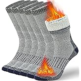 Buttons & Pleats Premium Merino Wool Hiking Socks Outdoor Trail Crew Socks