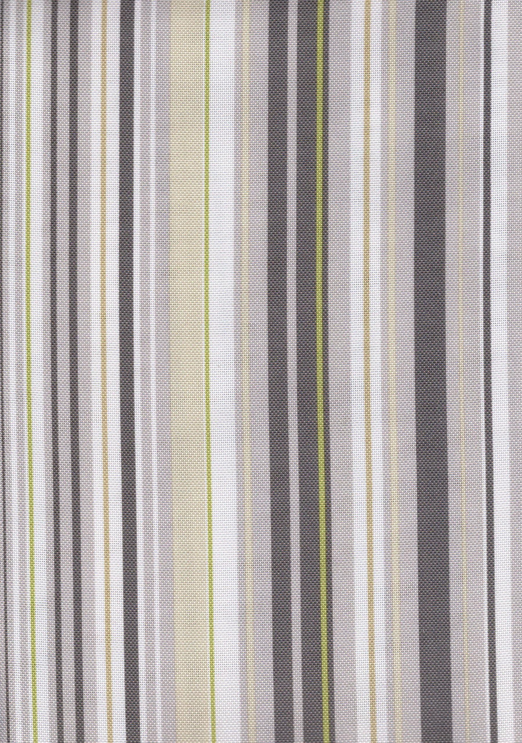 Grey Stripe Umbrella with Hole Zipper Indoor Outdoor Tablecloth - Fabric 70in Round