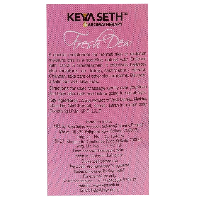 fresh dew moisturizer keya seth