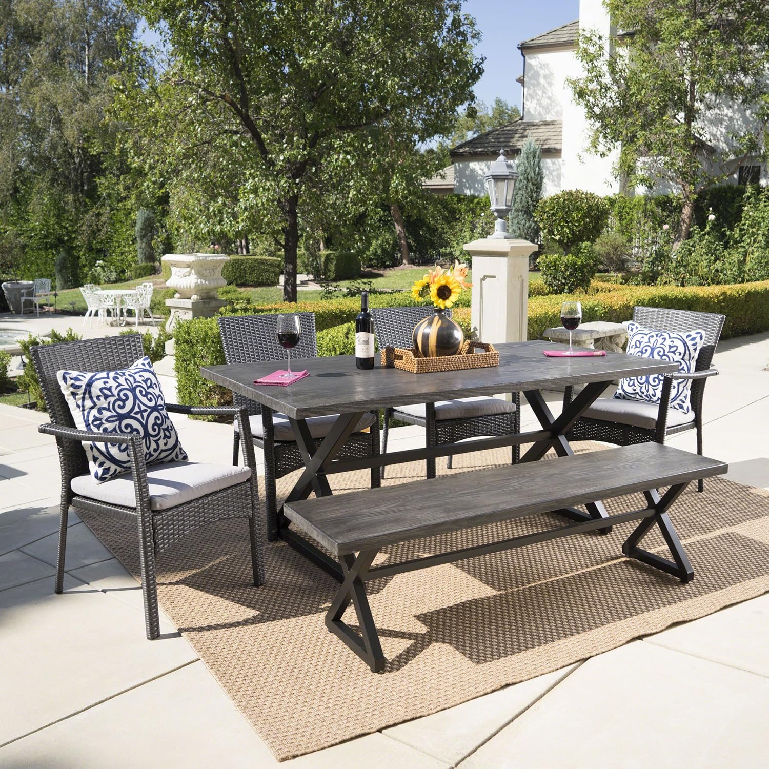 Best outdoor cast aluminum dining set