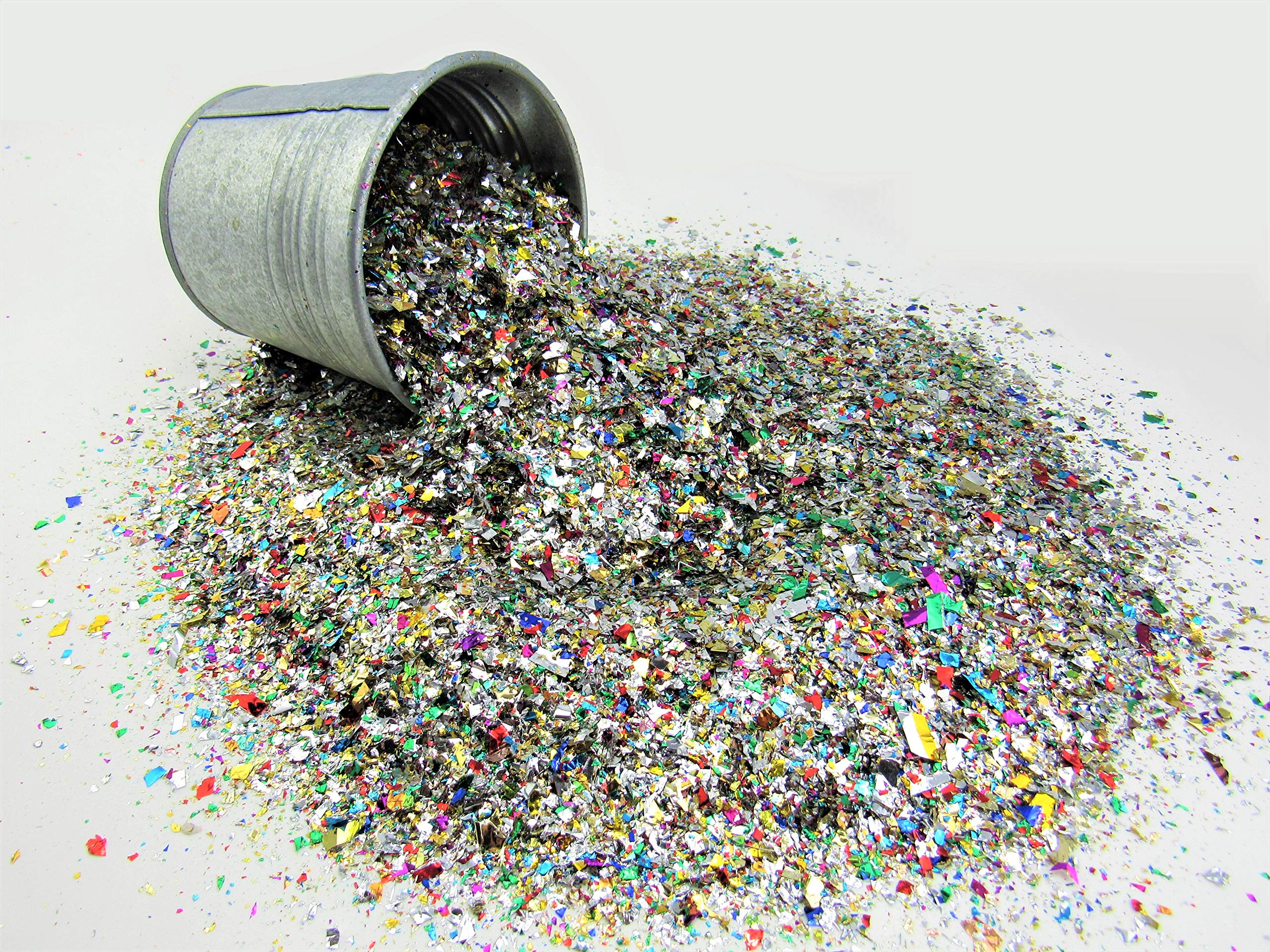 JPACO Sparkle Metallic Confetti (300 Grams) Jumbo Rainbow Foil