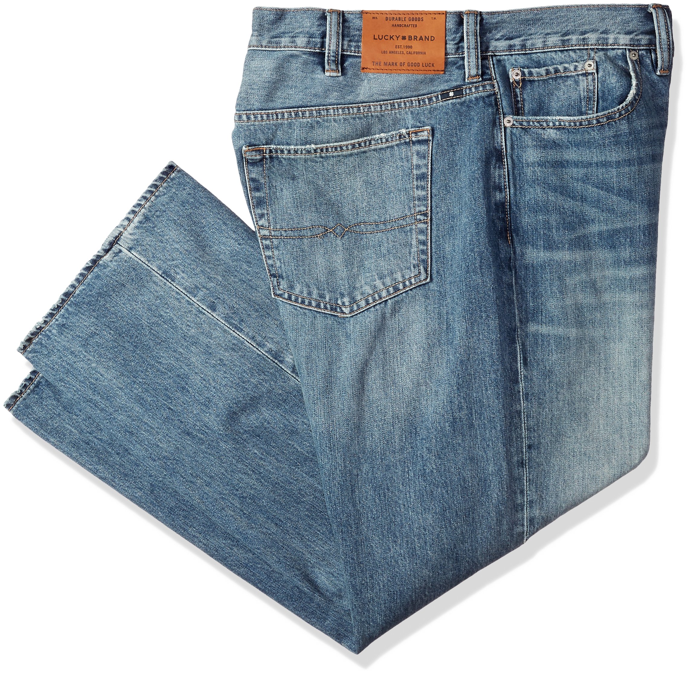 Lucky Brand Men's Big and Tall Big & Tall 181 Relaxed Straight Jean in Bluff Lake - Denim Fit