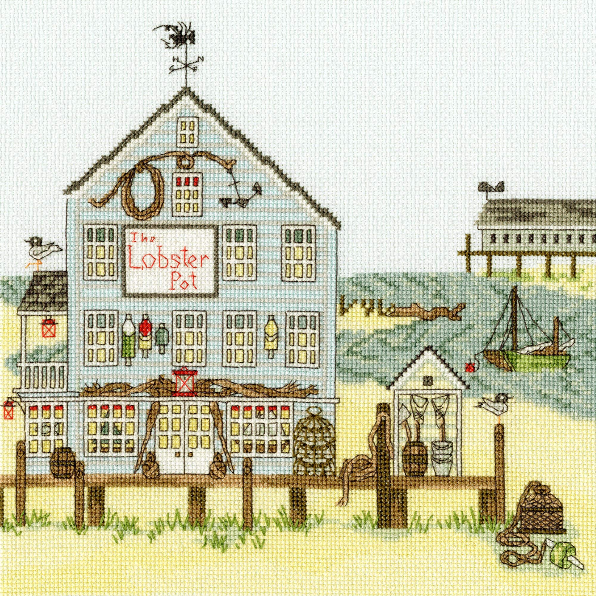 Bothy Threads Cross Stitch Kit - New England: The Lobster Pot