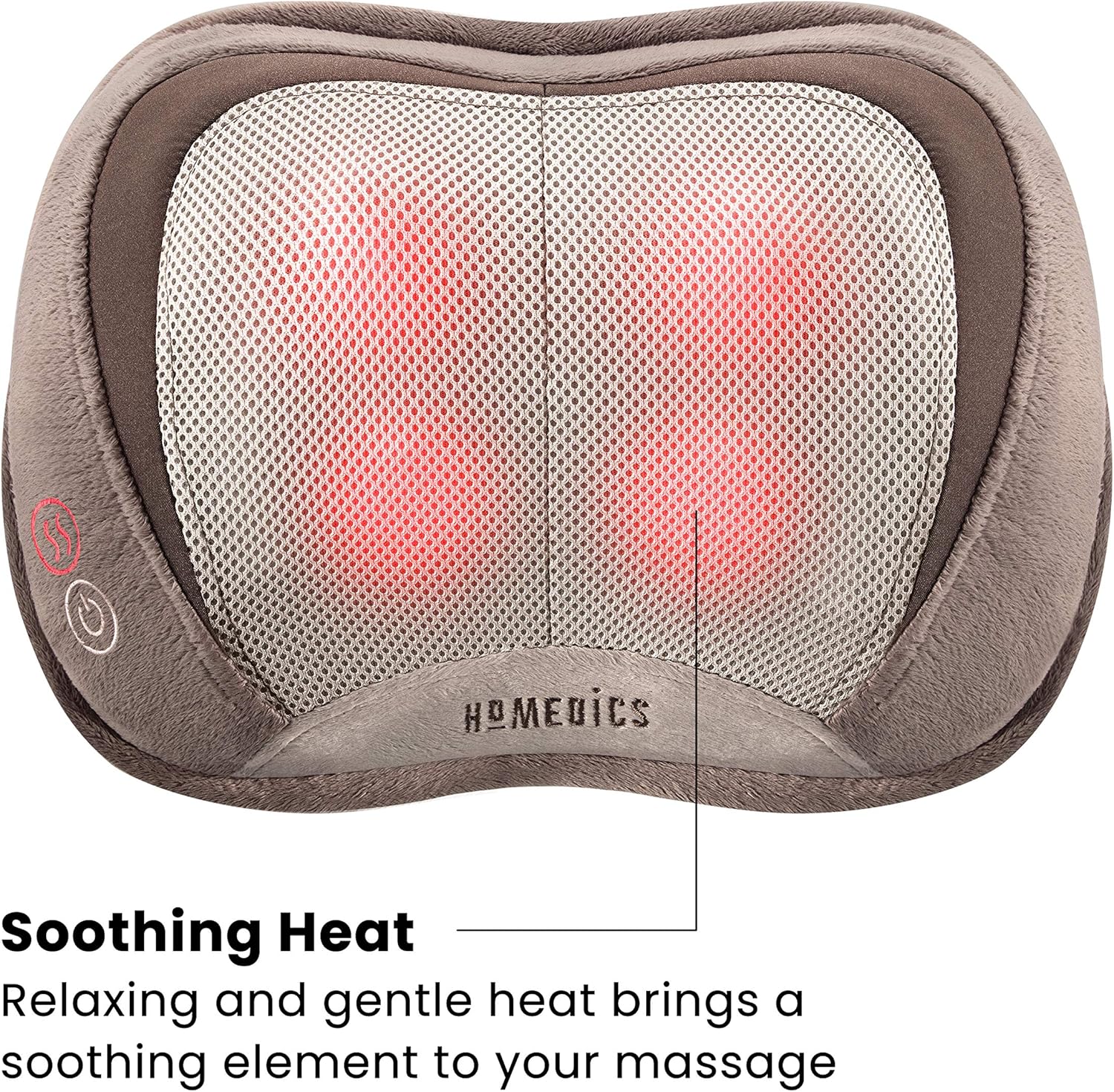 Homedics 3D Shiatsu & Vibration Massage Pillow with Heat: Health & Personal Care