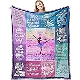 Xutapy Dance Gifts Blanket 60’’x50’’, Dance Recital Gifts for Girls Teens Teacher Team, Ballet/Ballerina/Dancer Present, Dancing Staff/Accessories