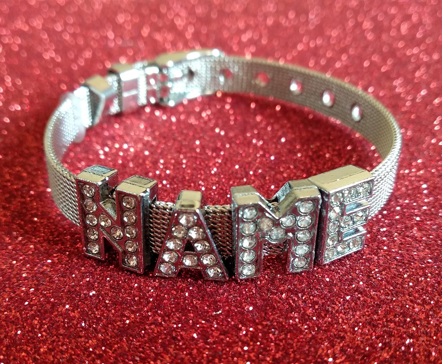 stickofy girl's personalized silver bracelet