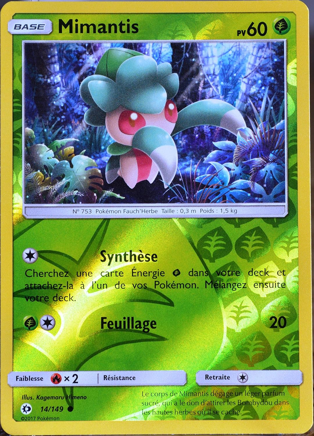 Cartes A L Unite Reverse Carte Pokemon 14 149 Mimantis 60 Pv Cartes A Collectionner Ram Mount Co Uk
