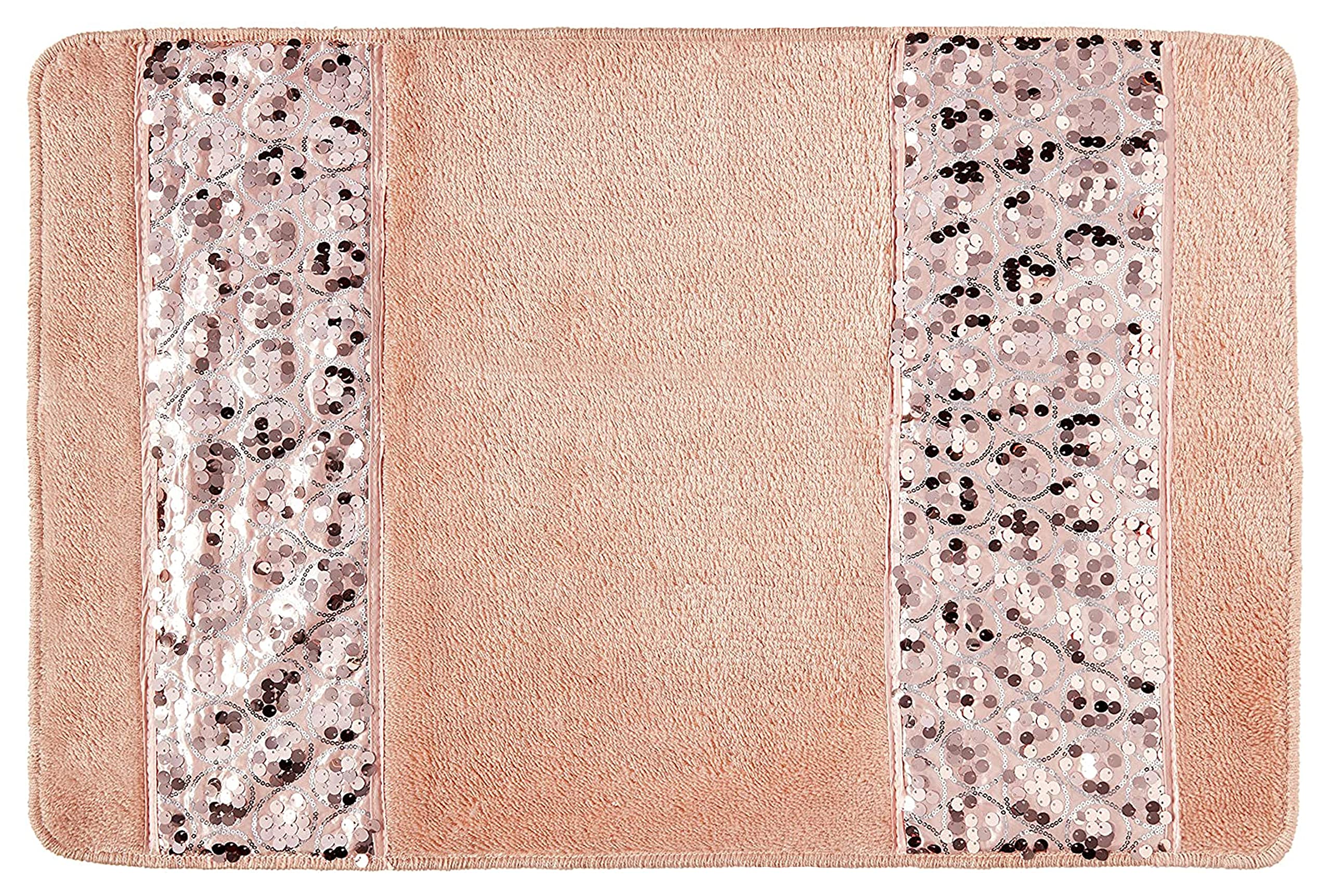 Popular Bath 885835 Sinatra Collection, Bath Rug, Blush