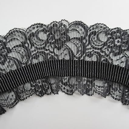Amazon Com 3 Meters Pleated Net Stretch Lace Edge Trim Ribbon 9