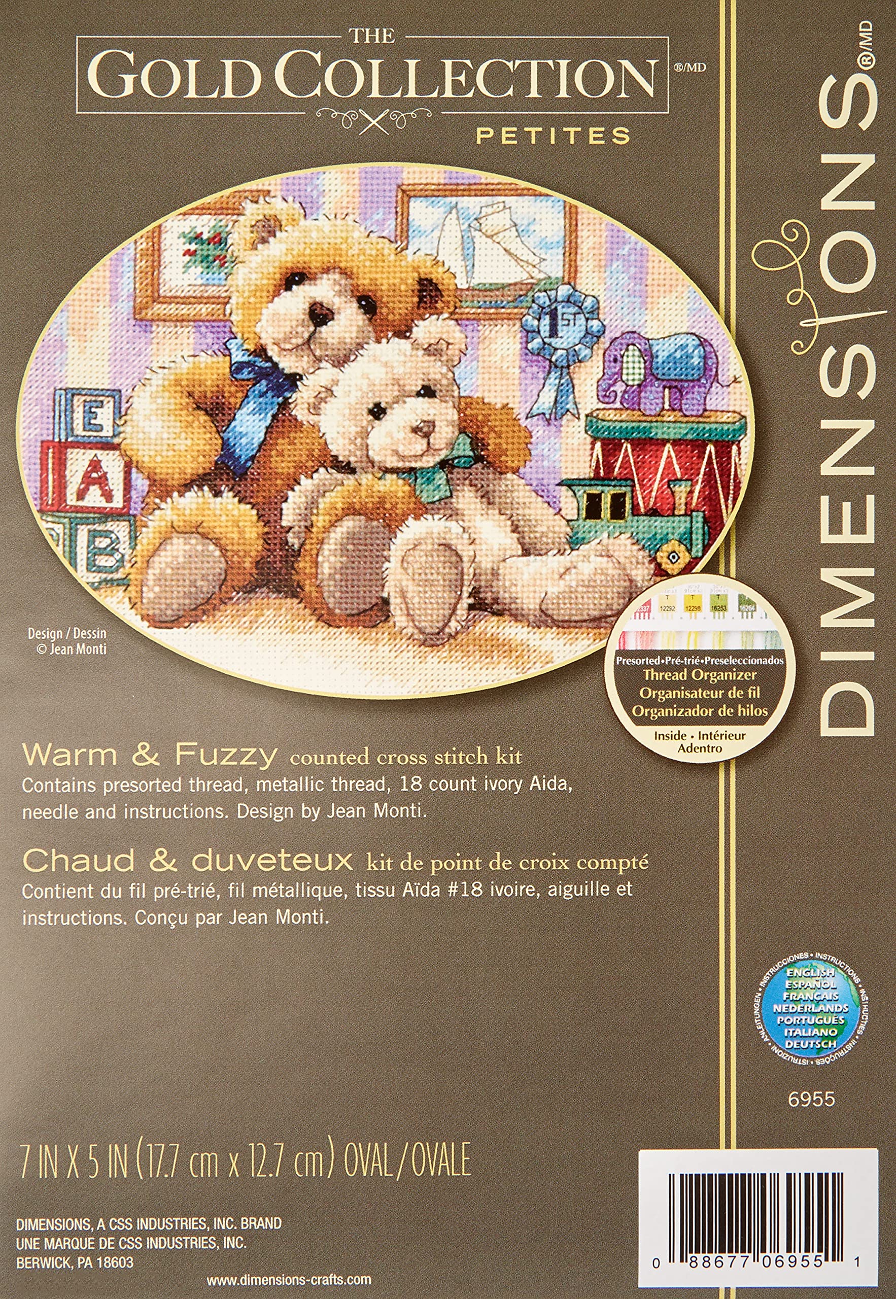DIMENSIONS 6955 Warm & Fuzzy, Ivory — image 1