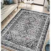 Keen Home Design 48"x72" Rug - Machine Washable Area Rug with Non-Slip Backing, Ideal for Living Room, Dining Room, Bedroom - Vintage, Easy Clean, Durable, Low Pile Rug - (4' x 6')