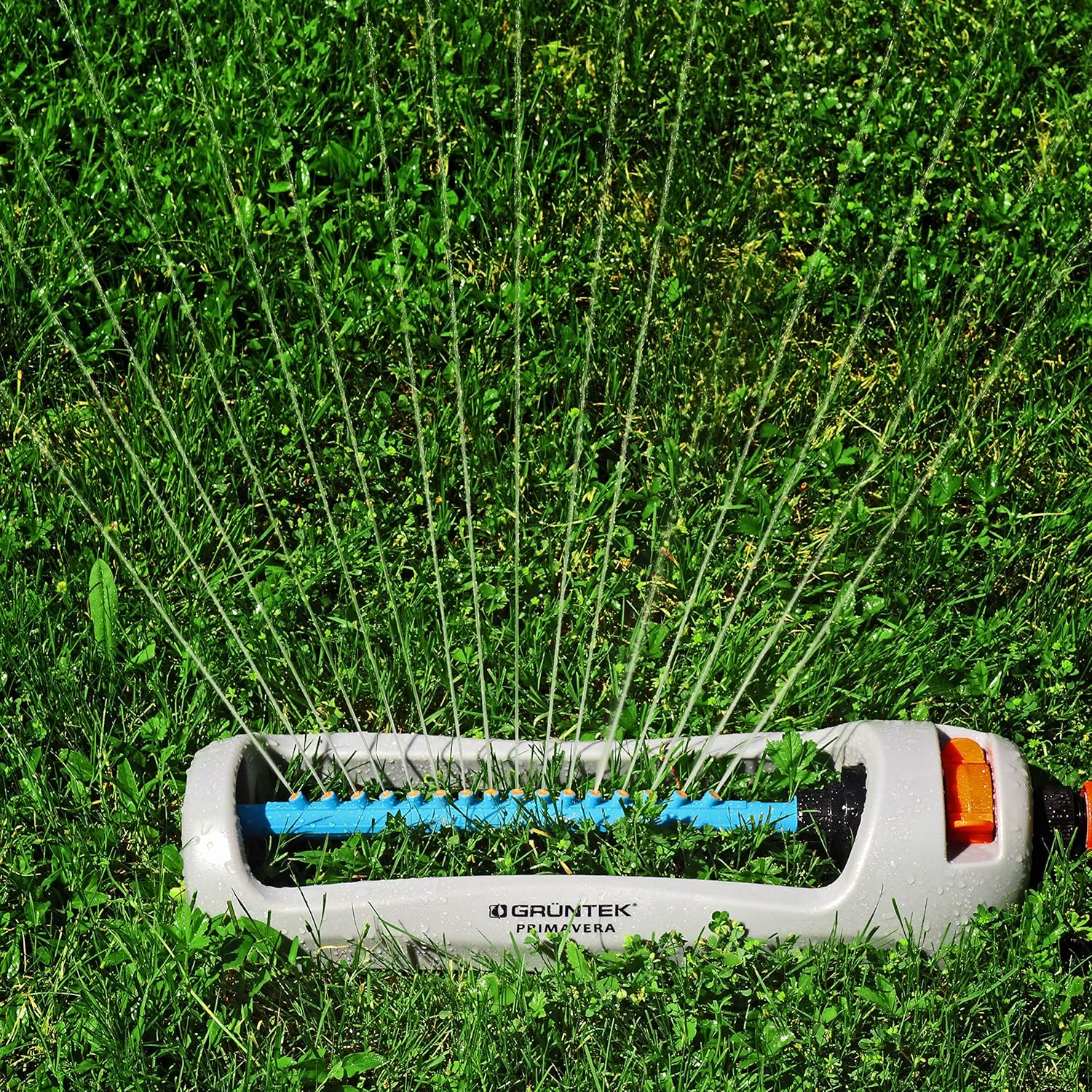 GRÜNTEK Oscillation sprinkler PRIMAVERA up to 336 m² / 3617 ft² Irrigation area, blasting width up to 21 m x 15 m - Image 5