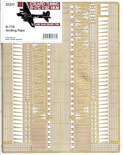 Amazon Com Edu 1 32 Eduard Pe B 17g Flying Fortress Landing Flaps Set For The Hk Model Model Kit Model Kit Accessory Toys Games
