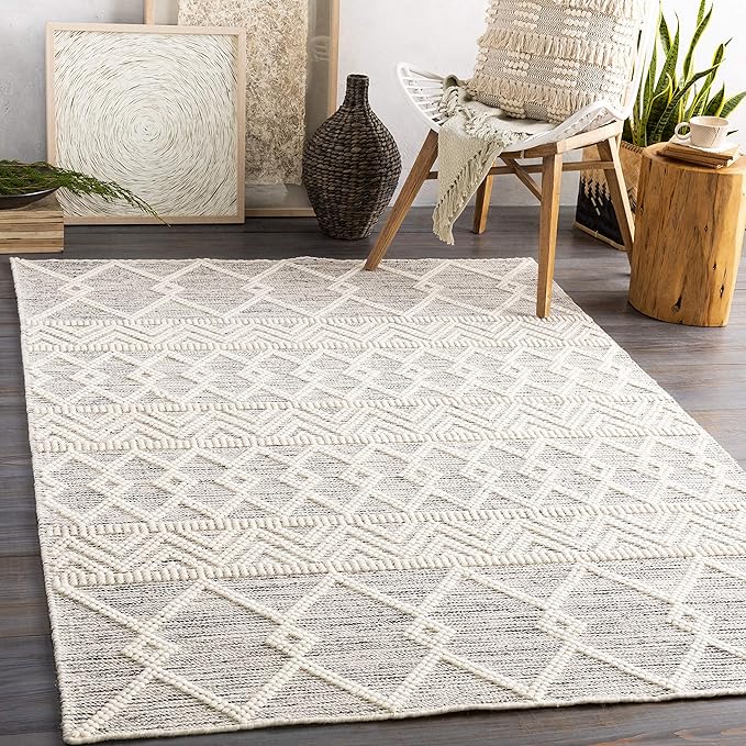 Surya Hygge Area Rug 9' x 12' 9' x 13' Furniture & Decor