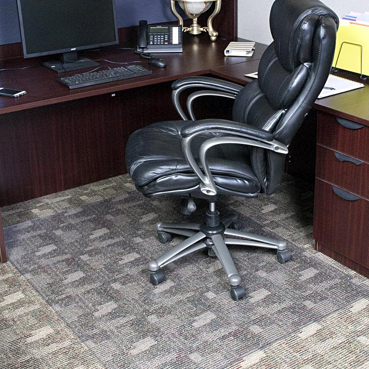Dimex 46"x 60" Clear Rectangle Office Chair Mat For Low Pile Carpet, Made In The USA, BPA And Phthalate Free, C532003G : Office Products