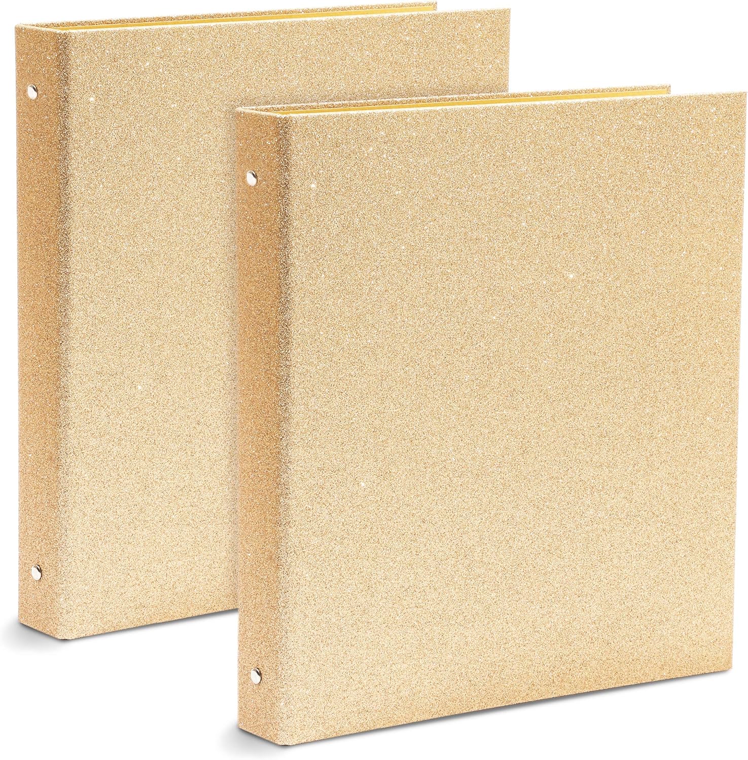 Glitter Gold 3Ring Binder, Office Accessories (10.7 x 12