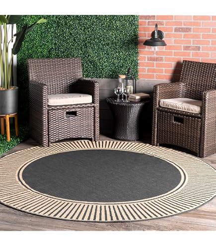 Tappeto Rotondo Safavieh Courtyard Per Interni/Esterni - Resistente E Facile Da Pulire, Ideale Per Patio E Veranda
