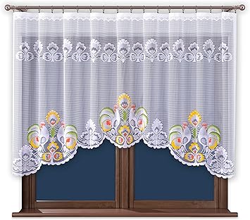 Amazon De Kuchengardine Mit Kruselband Scheibengardinen Kurz Gardine Gardinen Mit Krauselband Modern