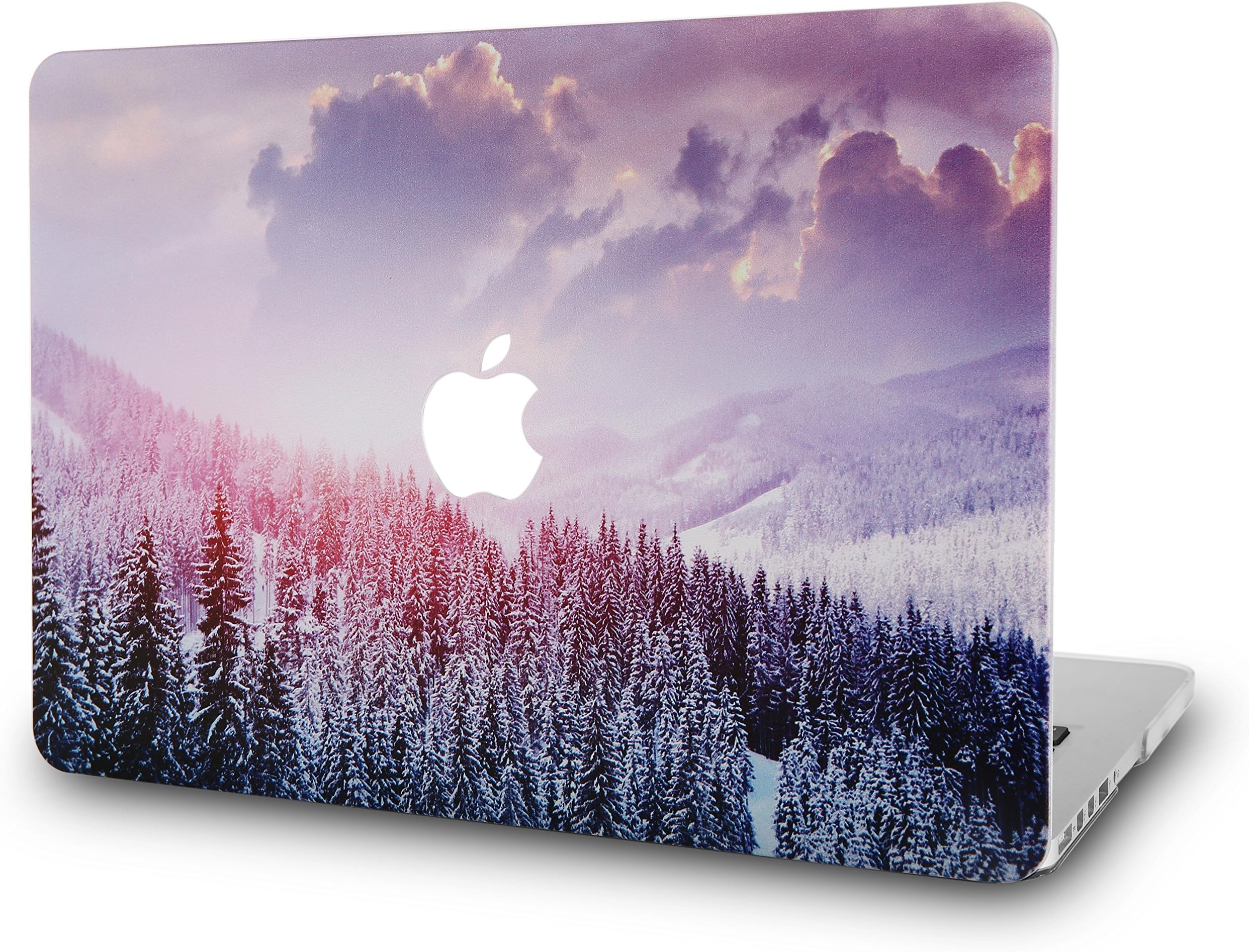 KECC MacBook Air 13" Retina Case (2020/2019/2018, Touch ID) Plastic Hard Shell Cover A1932 (Not Compatible Mac Air 13" A1466/A1369) (Snow Mountain 2)