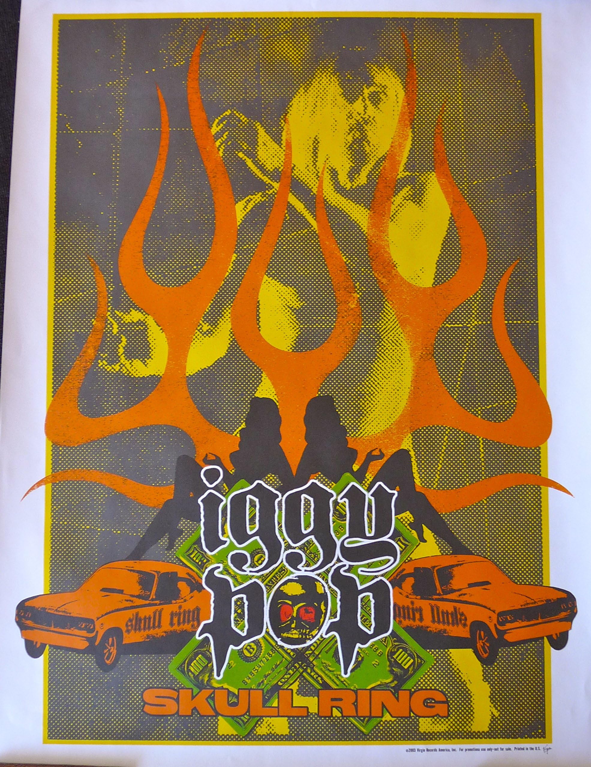 Iggy Pop - Skull Ring - Advertising Poster - 18"x24"