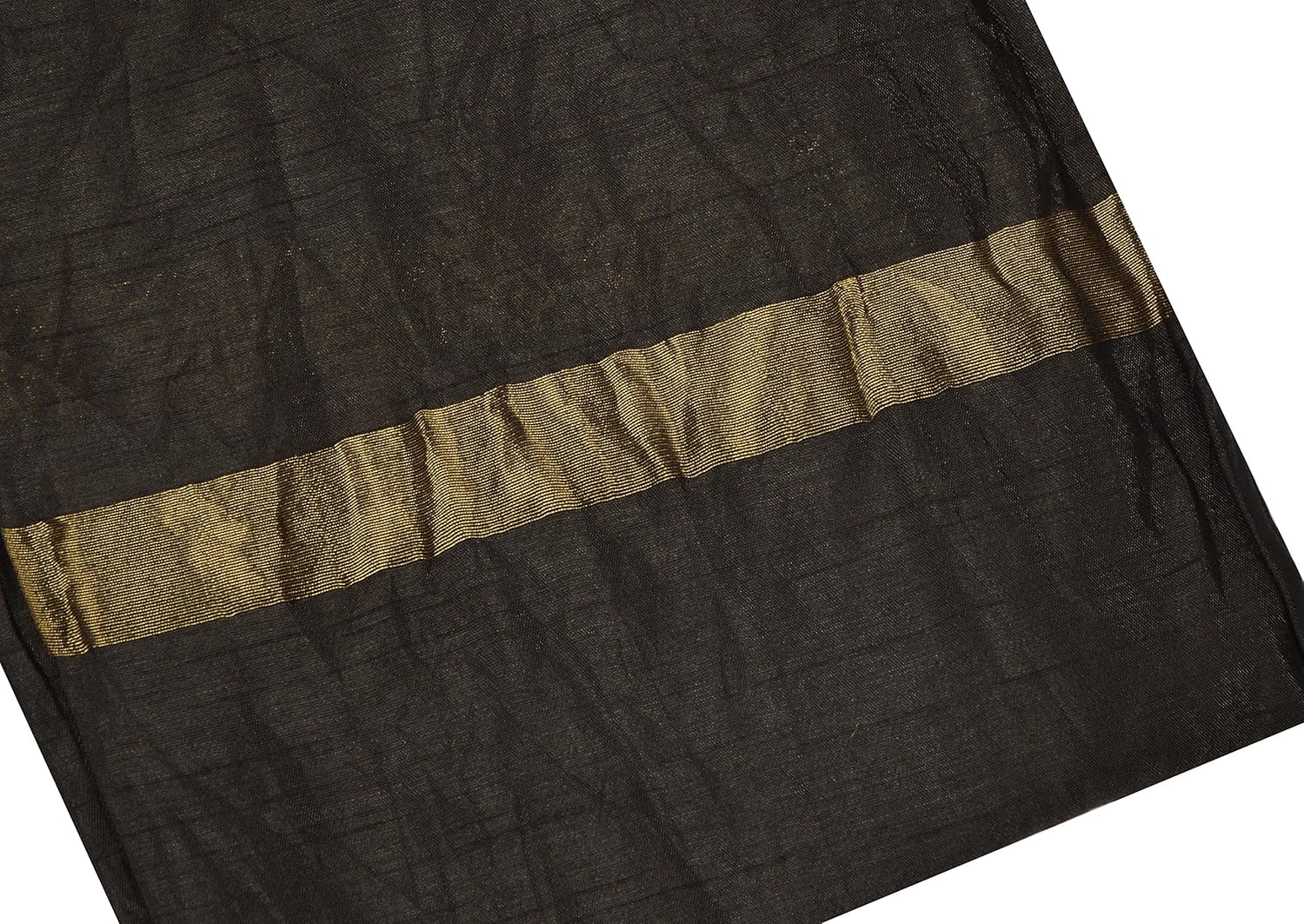 youthquake women's plain silk dupatta with golden border