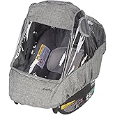 Evenflo Infant Car Seat Weather Shield, Rain Cover, Ventilated Panels (Gray Melange)