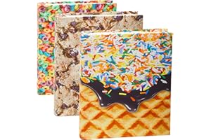 EUCATUS BEST PRODUCTS & GIFTS Easy Apply, Reusable Book Covers 3 Pk. Best Jumbo 9x11 Textbook Jackets for Back to School. Stretchable to Fit Most Large Hardcover Books. Perfect Fun, Washable Designs for Girls, Boys, Kids and Teens