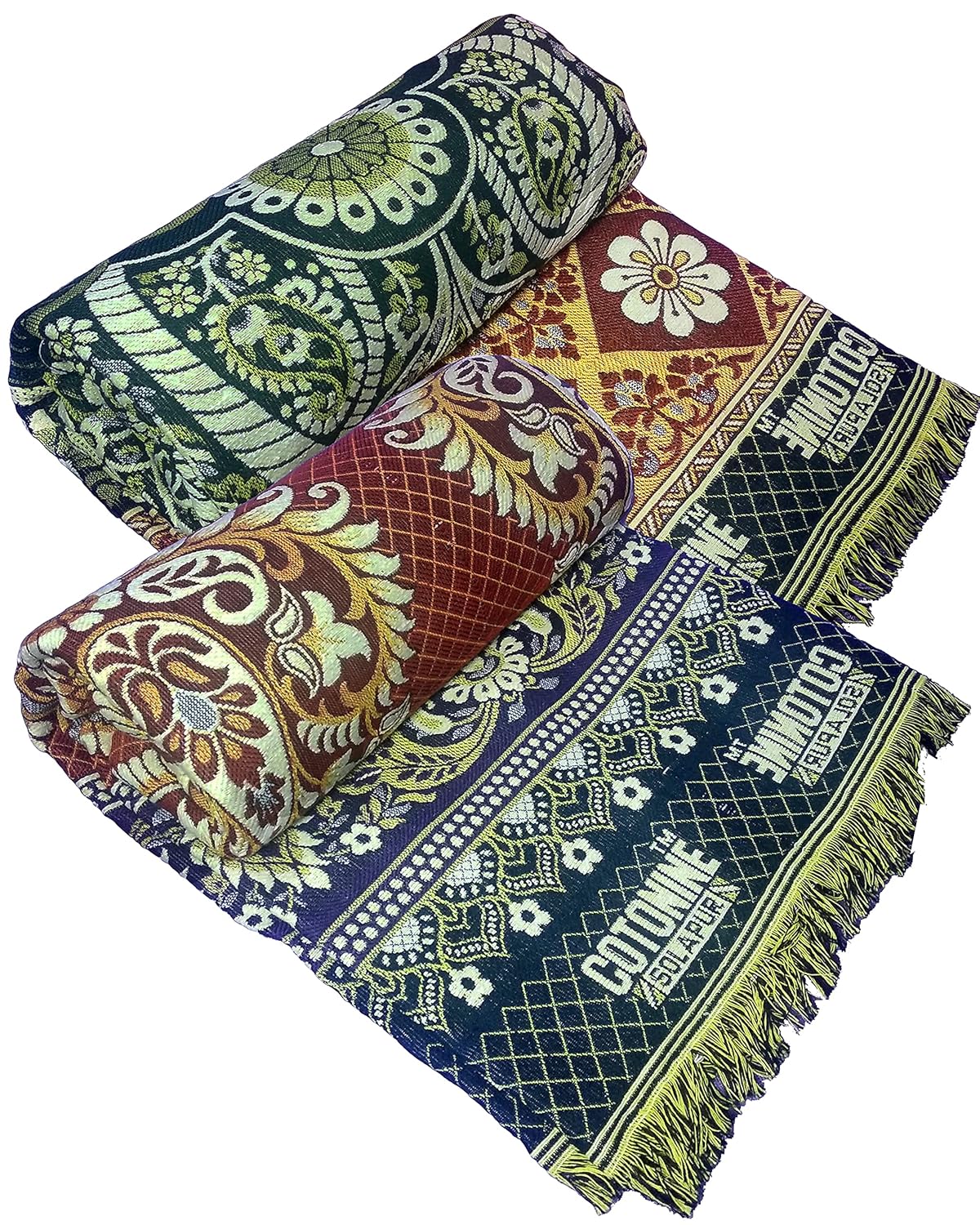 Buy Cotonine Cotton, Single Size, Solapur Chaddar Blanket, Red