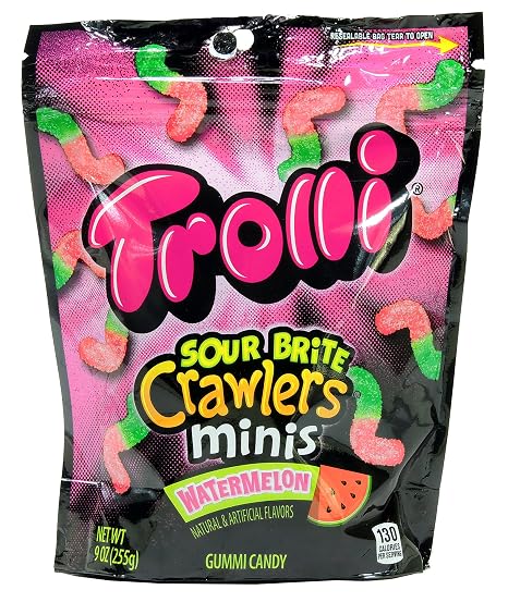 Trolli sour brite crawlers minis, watermelon (041420110214)
