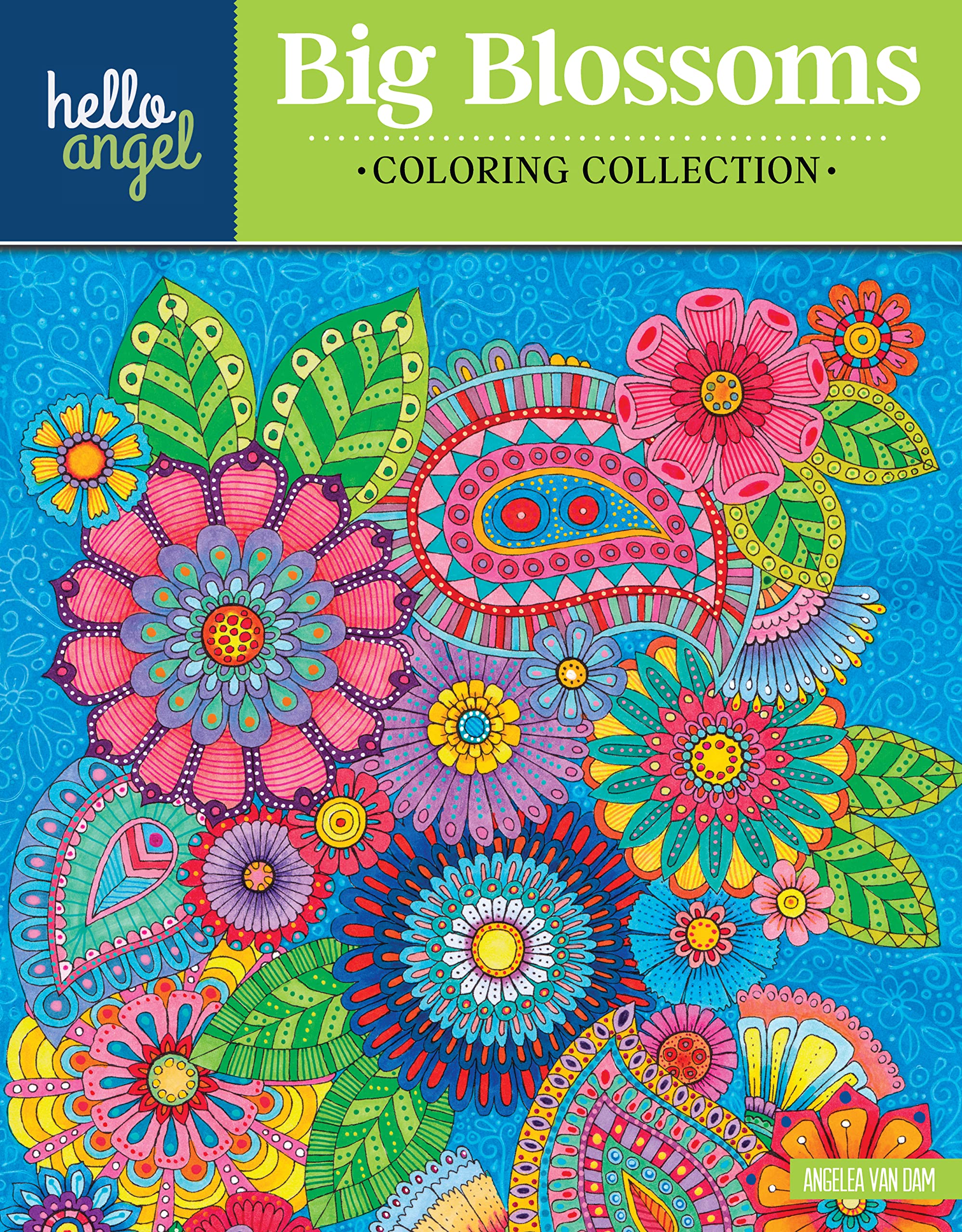 Design Originals Hello Angel Big Beautiful Blossoms Coloring Collection, 0.56 x 24.13 x 27.94 cm